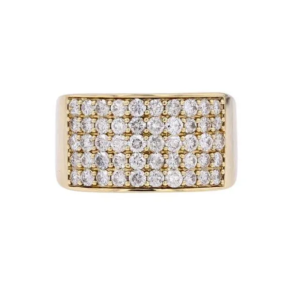 Men's Yellow 10 Karat Diamond Ring Lee Ann's Fine Jewelry Russellville, AR
