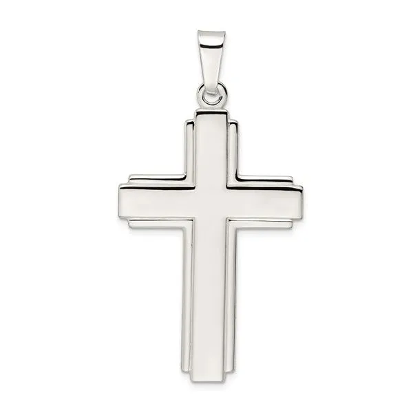 Gent's Sterling Silver Cross Pendant Lee Ann's Fine Jewelry Russellville, AR