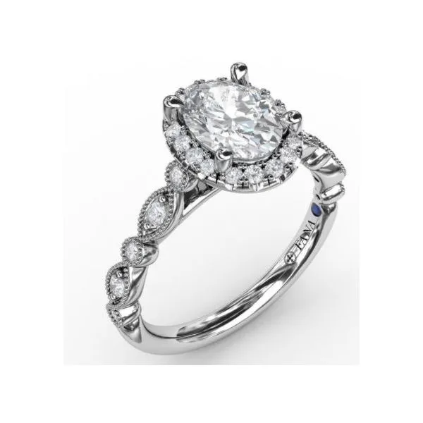 Classic Diamond Engagement Ring with Detailed Milgrain Band LeeBrant Jewelry & Watch Co Sandy Springs, GA