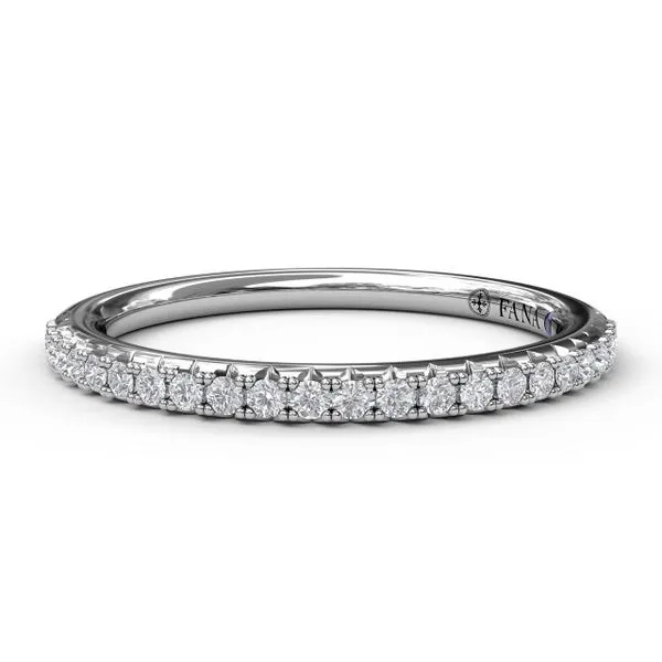 Delicate Pear Shaped Halo And Pave Band Engagement Ring LeeBrant Jewelry & Watch Co Sandy Springs, GA
