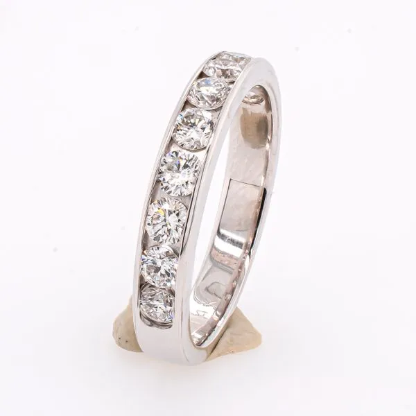 Channel Half Anniversary Diamond Wedding Band Image 2 LeeBrant Jewelry & Watch Co Sandy Springs, GA