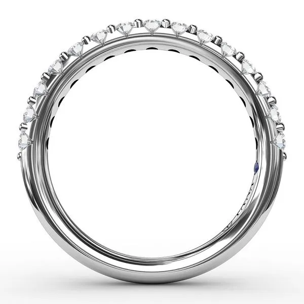14K White Gold Shared Prong Anniversary Band Image 2 LeeBrant Jewelry & Watch Co Sandy Springs, GA