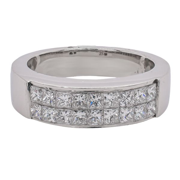 Platinum Invisible-Set Princess Cut Diamond Wedding Band | 0.84 CTW LeeBrant Jewelry & Watch Co Sandy Springs, GA