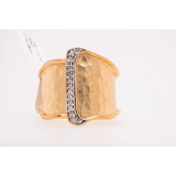 14K Yellow Gold Cuff Fashion Diamond Ring LeeBrant Jewelry & Watch Co Sandy Springs, GA