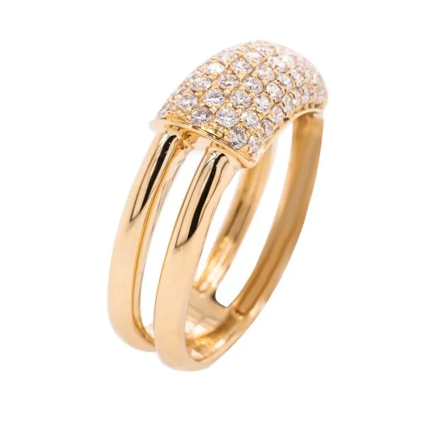 18K Yellow Gold Half Karat Yellow Gold Diamond Fashion Ring Image 2 LeeBrant Jewelry & Watch Co Sandy Springs, GA