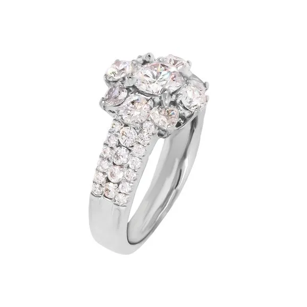 2.00CTW White Gold Diamond Ring (4 Diamond Heart Shape) Image 2 LeeBrant Jewelry & Watch Co Sandy Springs, GA