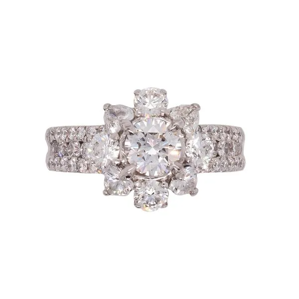 2.00CTW White Gold Diamond Ring (4 Diamond Heart Shape) LeeBrant Jewelry & Watch Co Sandy Springs, GA