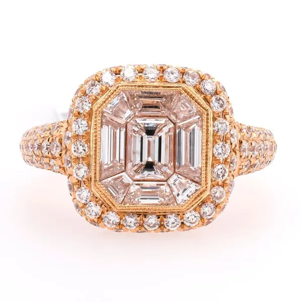 18K Rose Gold Antique Diamond Ring LeeBrant Jewelry & Watch Co Sandy Springs, GA