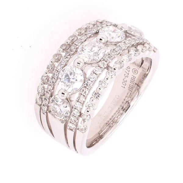 Platnium Pave Diamond Fashion Ring Image 2 LeeBrant Jewelry & Watch Co Sandy Springs, GA