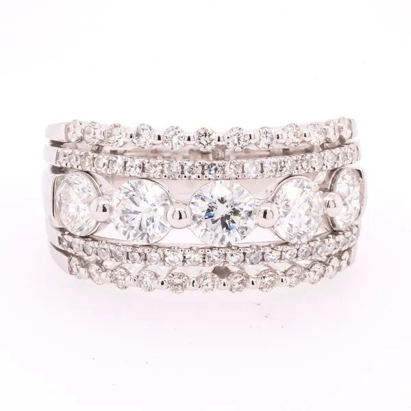 Platnium Pave Diamond Fashion Ring LeeBrant Jewelry & Watch Co Sandy Springs, GA