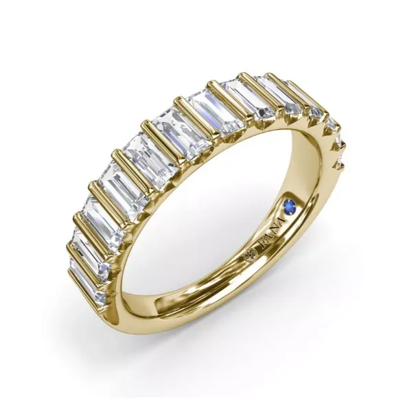 14K Yellow Gold Diamond Baguette Wedding Band Image 2 LeeBrant Jewelry & Watch Co Sandy Springs, GA