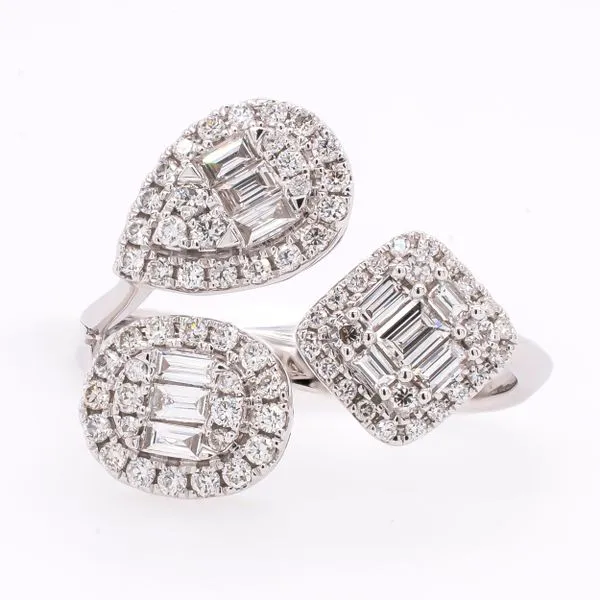 18K White Gold Toi et Moi Diamond Ring with Baguettes LeeBrant Jewelry & Watch Co Sandy Springs, GA