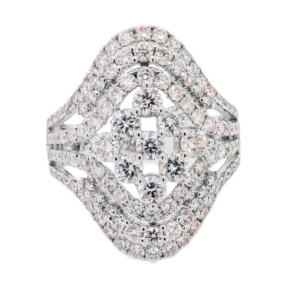 18K White Gold Diamond Contemporary Ring LeeBrant Jewelry & Watch Co Sandy Springs, GA