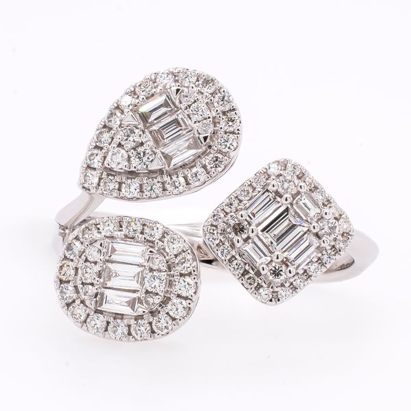 18K White Gold Toi et Moi Diamond Ring with Baguettes LeeBrant Jewelry & Watch Co Sandy Springs, GA
