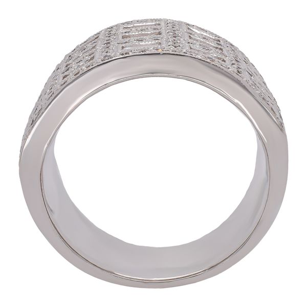 18K White Gold Baguette & Round Diamond Cigar Band | 1.68 CTW Image 2 LeeBrant Jewelry & Watch Co Sandy Springs, GA
