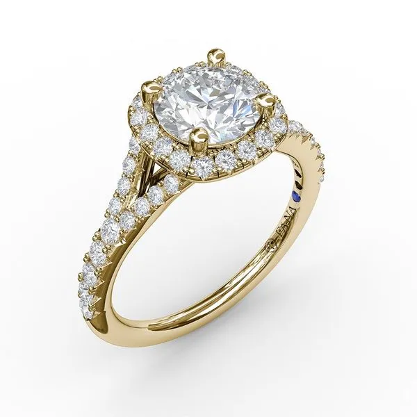 Classic Diamond Halo Engagement Ring with a Subtle Split Band 1.00CT Mount LeeBrant Jewelry & Watch Co Sandy Springs, GA