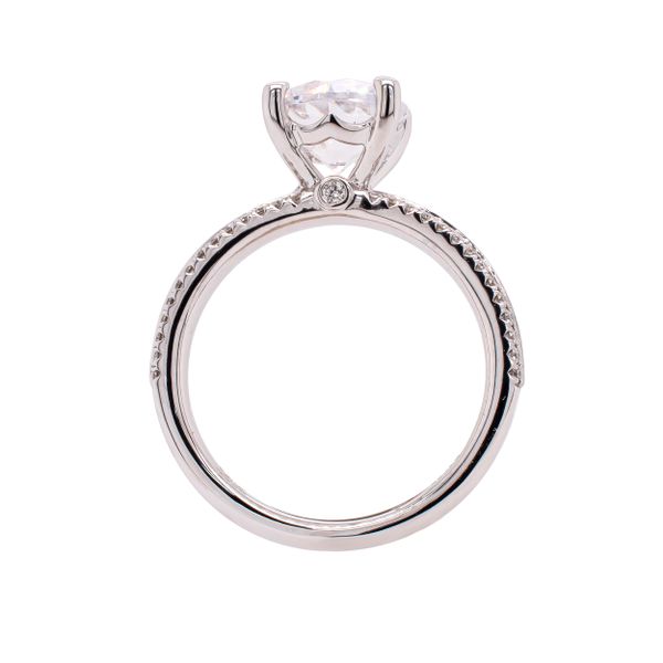 All-Over Pave Diamond Solitaire Engagement Ring With Hidden Halo Image 2 LeeBrant Jewelry & Watch Co Sandy Springs, GA