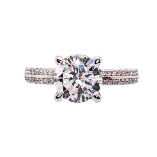 All-Over Pave Diamond Solitaire Engagement Ring With Hidden Halo LeeBrant Jewelry & Watch Co Sandy Springs, GA