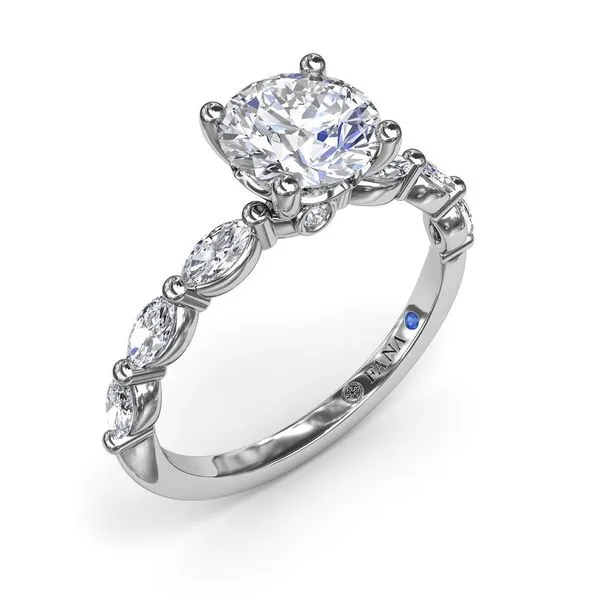 14K White Gold Semi Mount Perfectly Polished Diamond Engagement Ring LeeBrant Jewelry & Watch Co Sandy Springs, GA