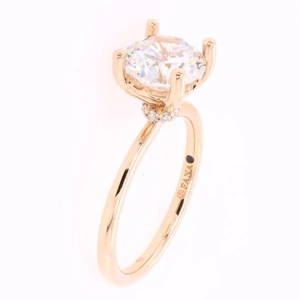 14K White Gold Semi-Mount 5 Stone Strong and Striking Diamond Engagement Ring Image 2 LeeBrant Jewelry & Watch Co Sandy Springs, GA