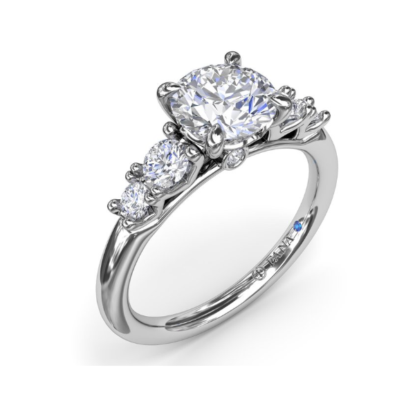 14K Yellow Gold Semi-Mount Hidden Collar Halo Diamond Solitaire Engagement Ring LeeBrant Jewelry & Watch Co Sandy Springs, GA