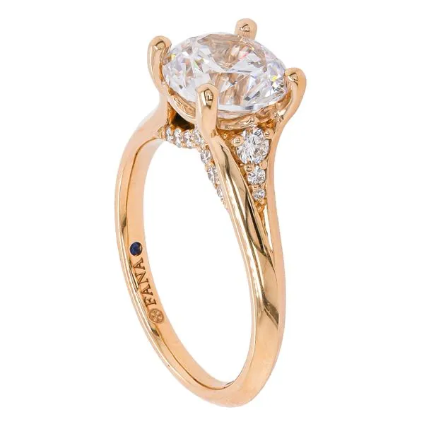 14K Yellow Gold 2CT Round Graduated Hidden Diamond Engagement Ring Image 2 LeeBrant Jewelry & Watch Co Sandy Springs, GA