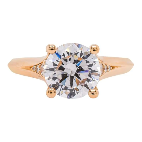 14K Yellow Gold 2CT Round Graduated Hidden Diamond Engagement Ring LeeBrant Jewelry & Watch Co Sandy Springs, GA