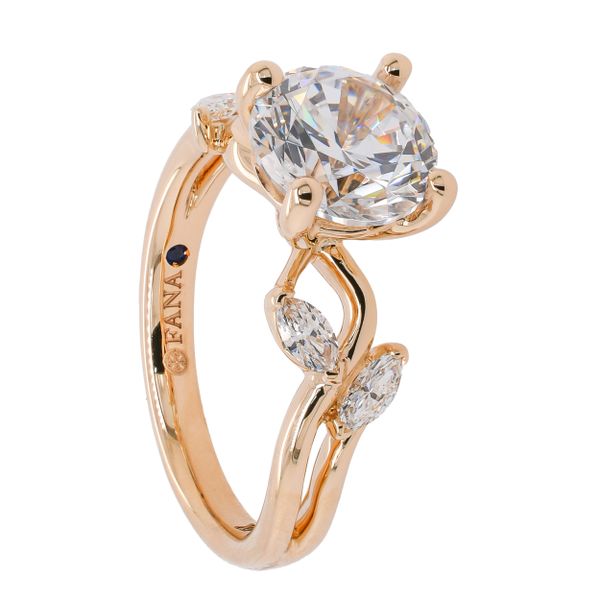 14K Yellow Gold Marquise Vine 2CT Engagement Ring Image 2 LeeBrant Jewelry & Watch Co Sandy Springs, GA