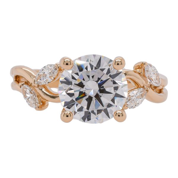 14K Yellow Gold Marquise Vine 2CT Engagement Ring LeeBrant Jewelry & Watch Co Sandy Springs, GA