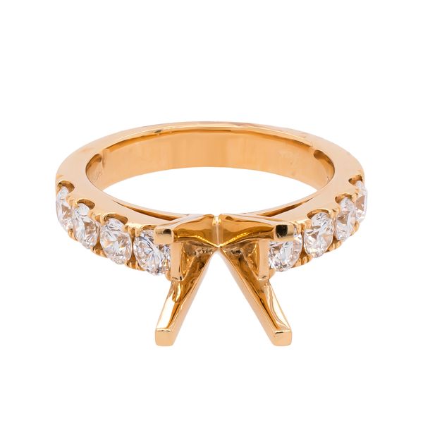 18K Yellow Gold Princess Cut Center 2CT Unset Engagement Ring LeeBrant Jewelry & Watch Co Sandy Springs, GA