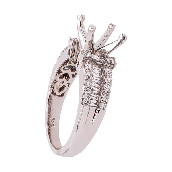 18K White Gold 2ct Head Baguette Diamond Unset Enagement Ring Image 2 LeeBrant Jewelry & Watch Co Sandy Springs, GA