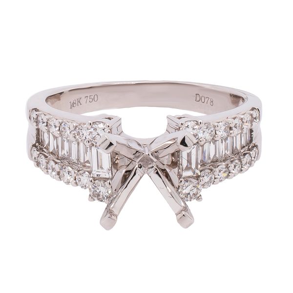 18K White Gold 2ct Head Baguette Diamond Unset Enagement Ring LeeBrant Jewelry & Watch Co Sandy Springs, GA