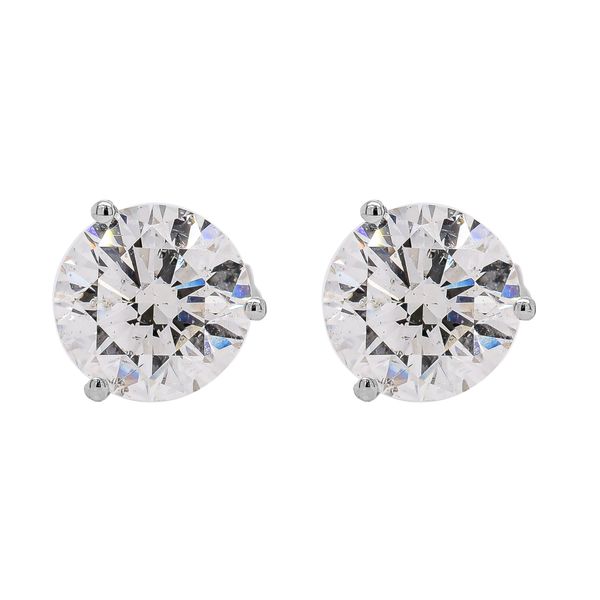 14K White Gold 3CTW Diamond Stud Earrings LeeBrant Jewelry & Watch Co Sandy Springs, GA