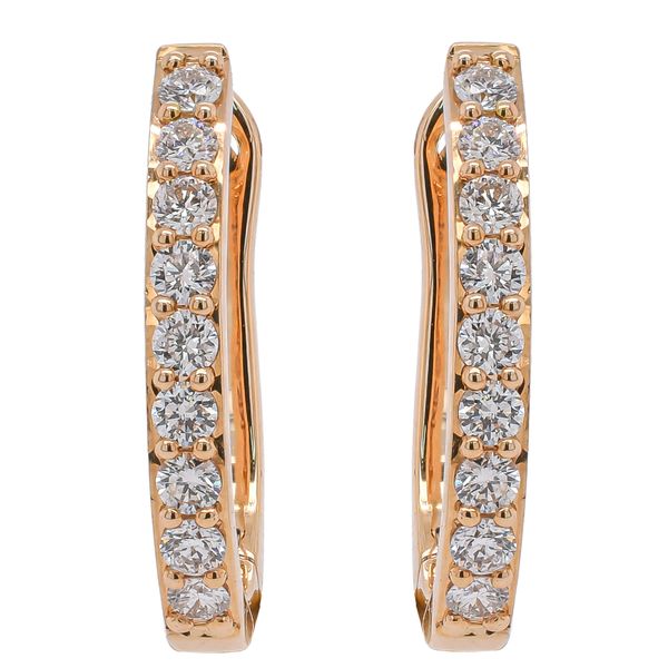 14K Yellow Gold Diamond Leverback Earrings LeeBrant Jewelry & Watch Co Sandy Springs, GA