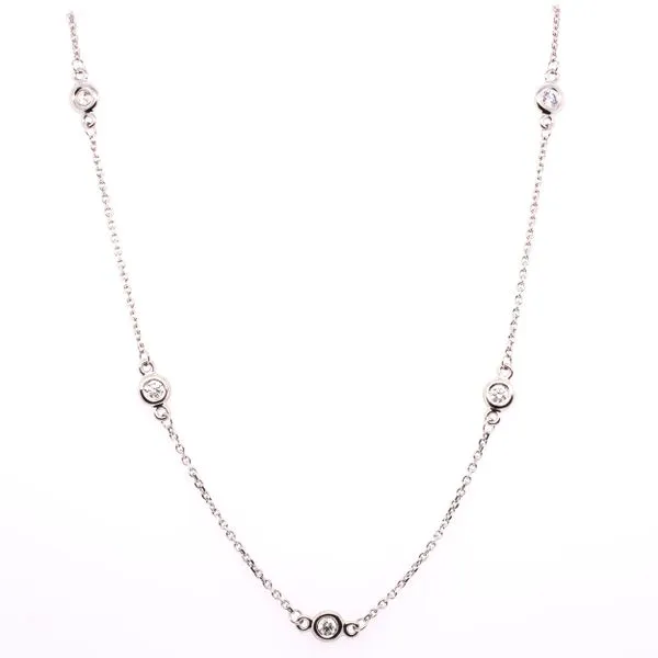 14K White Gold Diamond by the Yard Necklace LeeBrant Jewelry & Watch Co Sandy Springs, GA