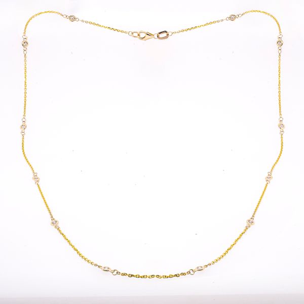 14K Yellow Gold Diamond by the Yard Necklace LeeBrant Jewelry & Watch Co Sandy Springs, GA