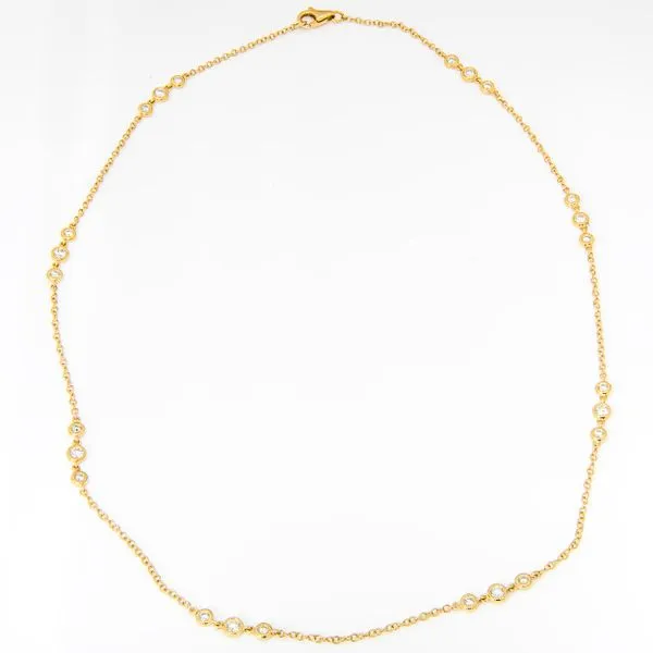 18K Yellow Gold Diamond by the Yard 1.06ct Necklace 18in LeeBrant Jewelry & Watch Co Sandy Springs, GA