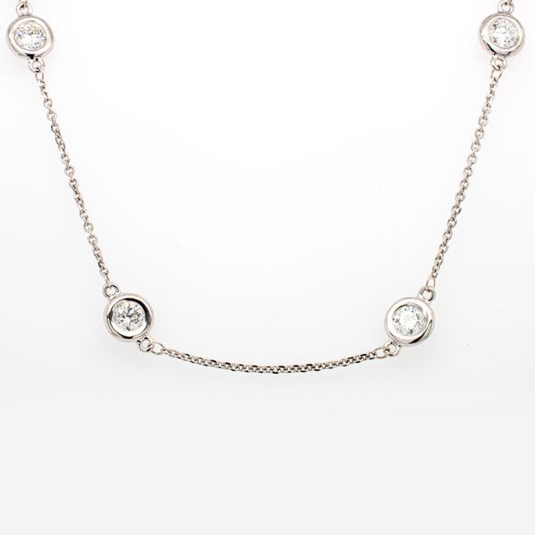 14K White Gold Diamond by the Yard Necklace 2.00CT LeeBrant Jewelry & Watch Co Sandy Springs, GA