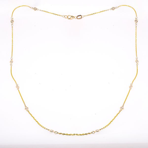 14K Yellow Gold Diamond by the Yard Necklace LeeBrant Jewelry & Watch Co Sandy Springs, GA