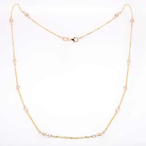 14K Yellow Gold Diamond by the Yard Necklace 0.50CTW LeeBrant Jewelry & Watch Co Sandy Springs, GA