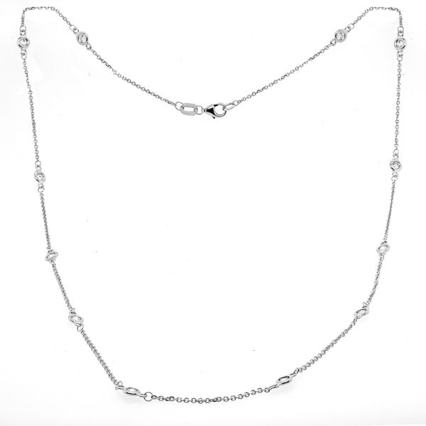 14K White Gold Diamond by the Yard Necklace 0.75CTW LeeBrant Jewelry & Watch Co Sandy Springs, GA