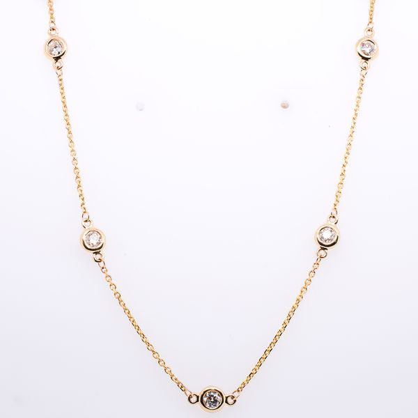 14K Yellow Gold Diamond by the Yard Necklace 1.00CT LeeBrant Jewelry & Watch Co Sandy Springs, GA