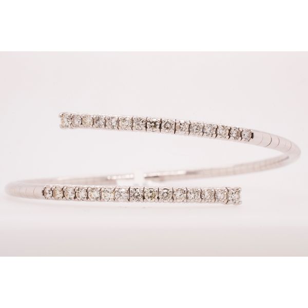 14K White Gold Diamond Bangles LeeBrant Jewelry & Watch Co Sandy Springs, GA