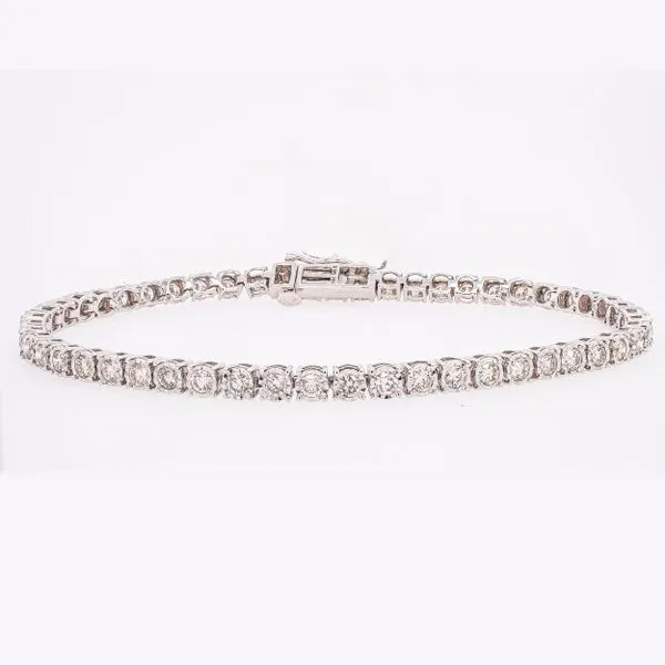 14K White Gold Diamond 3 Carat Tennis Bracelet LeeBrant Jewelry & Watch Co Sandy Springs, GA
