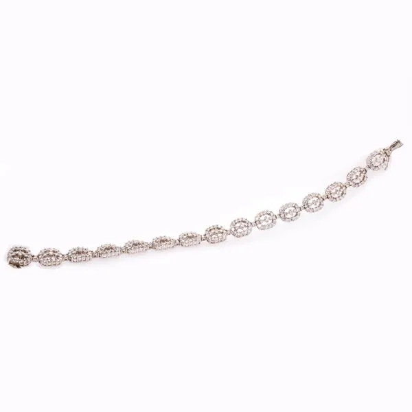 18K White Gold Antique Style Diamond Tennis Bracelet LeeBrant Jewelry & Watch Co Sandy Springs, GA
