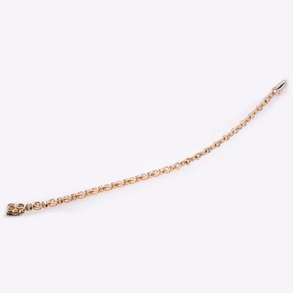 14K Yellow Gold Bezel and Prong Diamond Tennis Bracelet LeeBrant Jewelry & Watch Co Sandy Springs, GA