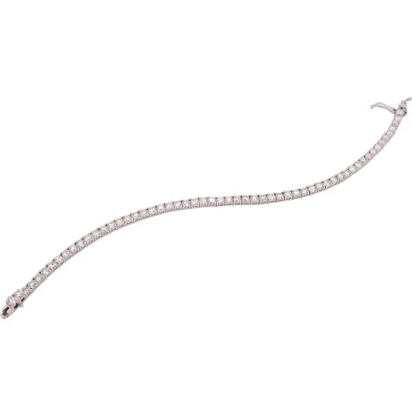 18K White Gold Diamond 6.65CT Tennis Bracelet Image 2 LeeBrant Jewelry & Watch Co Sandy Springs, GA