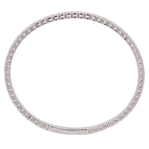 14K White Gold Diamond Flexi Bangle Bracelet 3.41CTW LeeBrant Jewelry & Watch Co Sandy Springs, GA