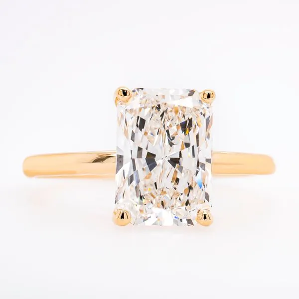 14K Yellow Gold Radiant Hidden Halo Lab Diamond Engagement Ring 2.64CTW LeeBrant Jewelry & Watch Co Sandy Springs, GA