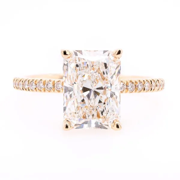 14K Yellow Gold Radiant Hidden Halo Lab Diamond Engagement Ring 2.78CTW LeeBrant Jewelry & Watch Co Sandy Springs, GA